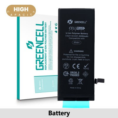 Greencell (High Capacity 2200mAh) iPhone 6 Replacement Battery with Adhesive Strips Greencell (High Capacity 2200mAh) iPhone 6 Replacement Battery with Adhesive Strips
